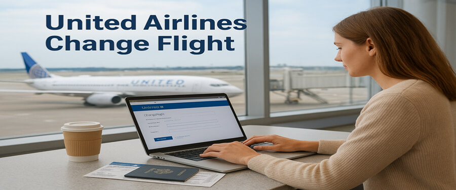 united airlines change flight