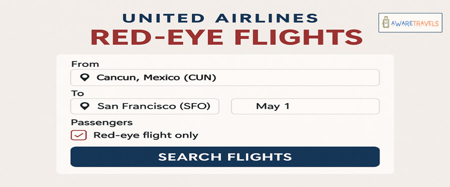 united airlines red eye flights