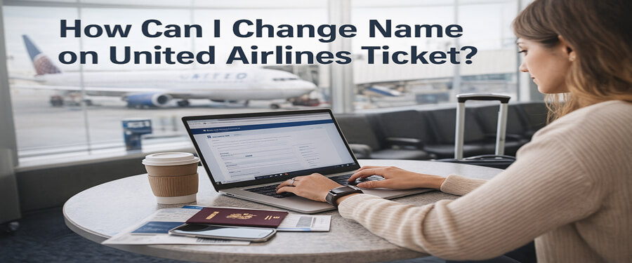how can i change name on united airlines ticket
