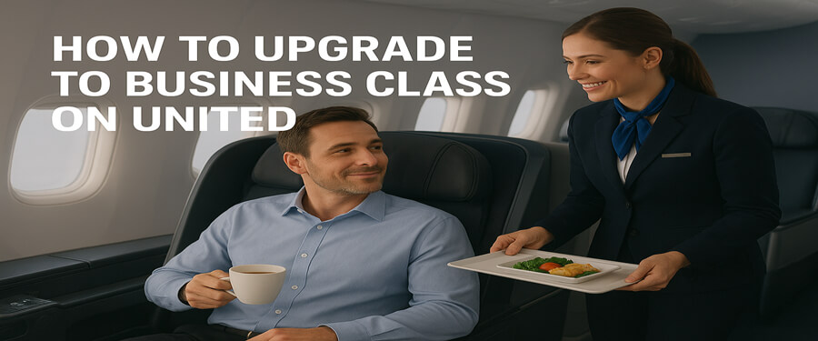 how to upgrade to business class on united