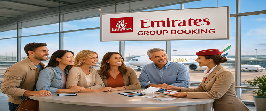 emirates airlines group booking