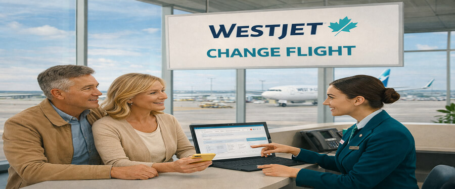 westjet change flight